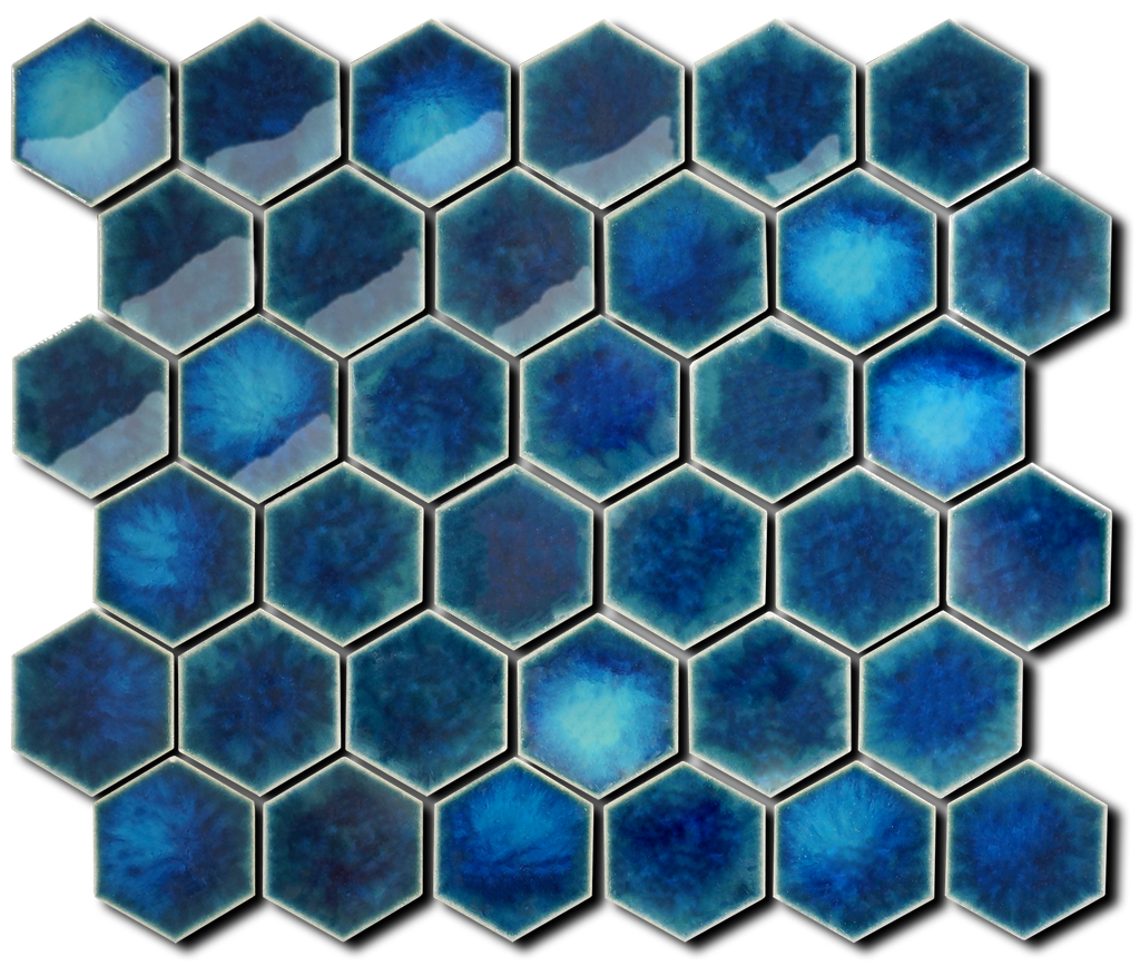 60 x 52mm concave glazed hex field
